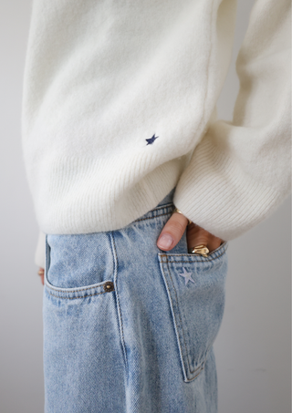 Claire Knit White