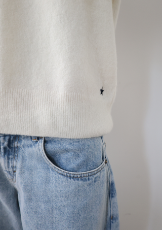 Claire Knit White