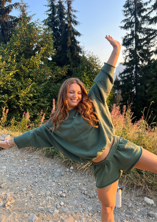 Edie Shorts, Vintage Green