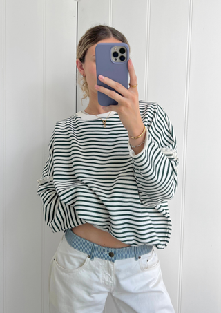 Edie Beach Sweater Vintage Green