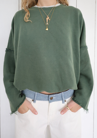 Edie Beach Sweater Vintage Green