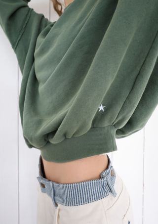 Edie Beach Sweater Vintage Green