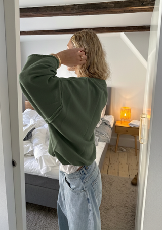 Edie Beach Sweater Vintage Green