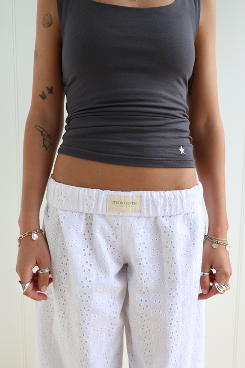 Daisy Laser Cut Pants - 2 Colors