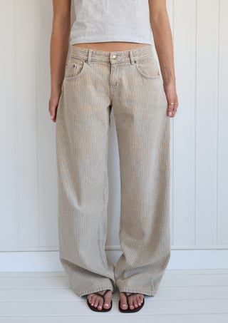 Striped Jodie Jeans Sand