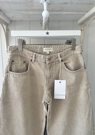 Striped Jodie Jeans Sand