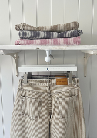 Striped Jodie Jeans Sand