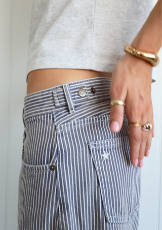 Striped Jodie Jeans Warm Navy