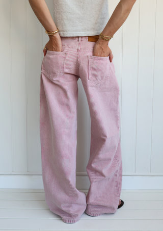 Striped Jodie Jeans Soft Pink