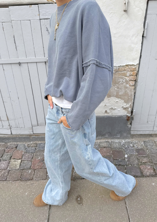 Edie Beach Sweater Plain Navy