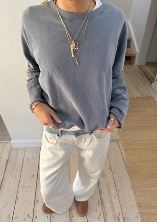 Edie Beach Sweater Plain Navy