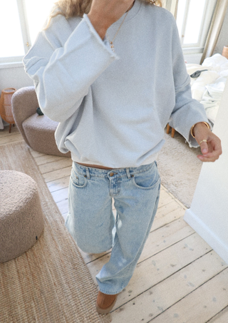 Edie Beach Sweater Pale Blue