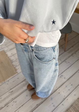 Edie Beach Sweater Pale Blue