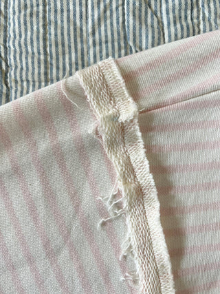 (225) Preloved, Marked Pink Striped Edie Beach Sweater - Size M/L