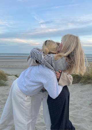 Navy Lazy Daisy Pants