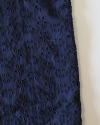 (82.) Preloved, Navy Lazy Daisy Pants - size S